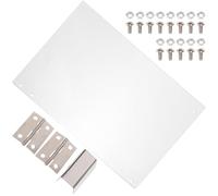 IMIKEYA Panneau de machine à popcorn en PVC - Accessoires de machine à popcorn - Déflecteur de protection blanc facile à entretenir - Usinage de précision pour un usage commercial