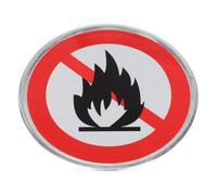 IMIKEYA Panneau Interdiction Feu de Forêt Panneau Avertissement Sécurité Incendie Camping Pancarte Feu Interdit pour Forêt Sentiers Campings Installation Facile avec Pré-percés