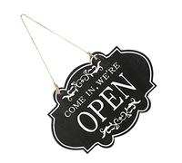 IMIKEYA Panneau Ouvert Fermé Bois Double Face pour Magasins et Cafés Décoration Vintage avec Corde Suspendue pour État Ouverture Fermeture