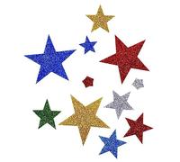 IMIKEYA Paquet de 2 Autocollants Muraux Brillants et Cœurs Lot pour Projets DIY Décoration de Salle de Classe et Scrapbooking Autocollants Auto Adhésifs avec Paillettes pour Mur et