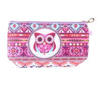 IMIKEYA Paquet de Rangement Multifonction Pochette Cosmétique Pratique et Compacte pour Voyage et Camping Étanche Trousse de Maquillage Motif Hibou en PU