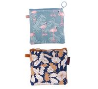 IMIKEYA Paquet De Rangement pour Serviettes Hygiéniques en Toile, Portable Et Compact, pour Femmes Et Filles, Usage Scolaire Et Voyage, Lot De 2