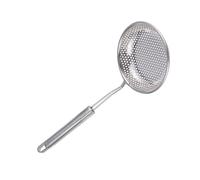 IMIKEYA Passoire à Fondue Inox 14 Cm, Louche Passoire Perforée en Acier Inoxydable, Ustensile Cuisine Résistant la Chaleur pour Service Maison et Restaurant, Outil de Filtration