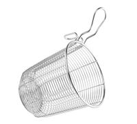 IMIKEYA Passoire à Spaghetti en Acier Inoxydable 304 Argenté Panier à Maille Fine Résistant la Déformation pour Pâtes et Fondue Cuisine