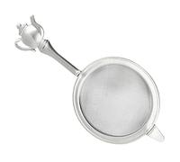 IMIKEYA Passoire à Thé Filtre Manuel Solide en Acier Inoxydable 304 Maille Fine Argentée pour Infusion à Domicile