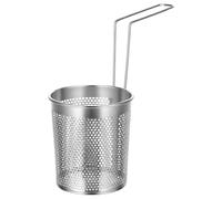 IMIKEYA Passoire Inox la Cuisine Pliable Trous Fins et Denses, Panier Égouttoir pour Pâtes en Acier Inoxydable Argenté, Facile à Utiliser Cuisine Quotidienne