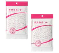 IMIKEYA Patchs de Positionnement pour Extensions de Cils - 20 Feuilles Isolantes pour Entraînement Précis Coussinets Autocollants Protecteurs pour Cils Inférieurs pour Apprentissage et