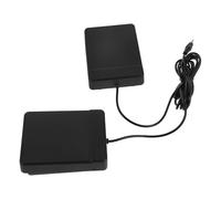 IMIKEYA Pédale de Grosse Caisse Double Portable pour Batterie Électronique en Métal et Abs avec Câble Jack 3,5mm pour Pratique en Studio