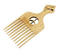 IMIKEYA Peigne à Barbe en Plastique Taille Moyenne Volumisant Démêlant Hommes et Femmes Cheveux Afro Usage Quotidien Ergonomique