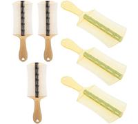 IMIKEYA Peigne à Dents Fines Double Face avec Long Manche en Plastique Grand Format, 6 Pièces Élimine Lentes, Poux et Pellicules Efficacement pour Chiens et Chats