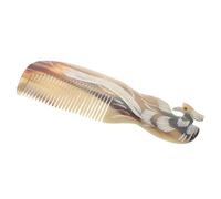 IMIKEYA Peigne De Corne De Bœuf Gravé Simple Face Outil De Massage Chevelu Peigne De Massage