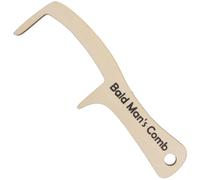 IMIKEYA Peigne Géant en Bois Beige pour Homme Chauve Dents Larges, Design Précis et Expérience de Coiffage Confortable, Actes Comiques et Usage Domestique
