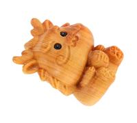 IMIKEYA Pendentif Dragon En Bois Sculpté 3 Cm Charme Du Zodiaque Matière Naturelle Pour Bracelets Soi-même Décoration Bureau Statuette Mini
