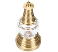 IMIKEYA Pendentif Pagode en Laiton Décoratif 8 Cm, Pendentif Pagode Ouvrable en Acrylique, Breloque Bouddhisme pour Collier, Accessoire Spirituel Et Présent Symbolique