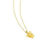 IMIKEYA Pendentif Plaqué Or Simple Massif pour Femme Décoratif et Original Sans Chaîne Style Minimaliste