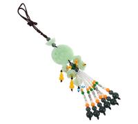 IMIKEYA Pendentif Rétroviseur Voiture Double Face Lotus Vert Décoration et Durable pour Intérieur Automobile Sécurité Accessoire Mignon et Artistique