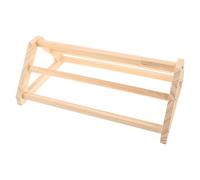 IMIKEYA Perchoir en Bois Ergonomique pour Poussins et Poulets, Design Stable et Rond, Couleur Kaki, pour Cages Intérieures et Installations de Poulailler