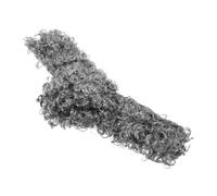 IMIKEYA Perruque Cosplay Juge Avocat Bouclée Grise Déguisement Fête Accessoire Cheveux Homme Femme Perruque Longue Gris