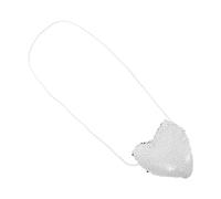 IMIKEYA Petit Paquet à Main Cœur à Sequins Bandoulière, Pochette Fille | Format Compact pour Petite Monnaie, Plastique et Polyester, Accessoire Scintillant Destiné aux Jeunes Filles Lors des Fêtes