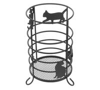 IMIKEYA Petit porte-stylo multifonction en fer noir silhouette de chat et baguettes, organisateur d'ustensiles de cuisine, récipient de rangement pour bureau et table à manger