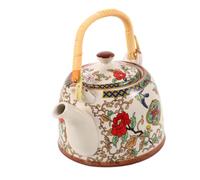 IMIKEYA Petite Théière Céramique Motif Floral Bouilloire De Salon Avec Infuseur Pour Thé Vrac Et Thés Fleurs
