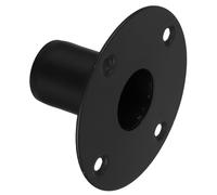 IMIKEYA Pied Enceinte en Fer Noir, Support D'enceinte Stable à Fond Plat avec Trous de Vis, pour Système Audio de Scène