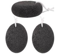 IMIKEYA Pierre Exfoliante Pieds en Lave Naturelle 3pcs, Outil de Soin des Pieds pour Éliminer Peaux Mortes et Soulager la Fatigue à Domicile Salon de Beauté