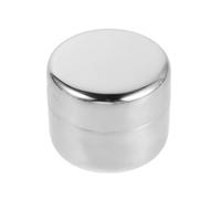 IMIKEYA Pilulier en Métal Étanche en Acier Inoxydable Grand Format Portable Boîte de Rangement pour Remède de Voyage Mini-Pilulier Rond Hermétique pour Paquet à Main Porte-Pilules