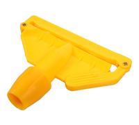 IMIKEYA Pince à Balai en Plastique Jaune, Clip de Remplacement | Mécanisme à Mâchoires Emboîtables Antidérapant, pour Recharges à Bout Bouclé, Services de Nettoyage et Bureaux