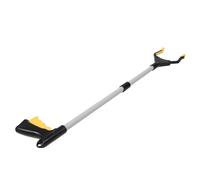 IMIKEYA Pince à Déchets Pliable en Alliage d'Aluminium Jaune Outil de Ramassage Léger et Antidérapant pour Usage Extérieur et Collecte Facile des Détritus