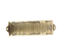 IMIKEYA Plaque Mezuzah Judaica pour Décoration de Porte Prière Catholique et Juive Ornement Antique Bronze pour Maison