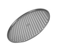 IMIKEYA Plaque Revêtement Antiadhésif Xynflon à Pizza Ronde en Acier Carbone Perforée pour Cuisson Uniforme, pour Four et Service Cuisine Professionnelle