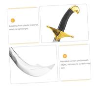 IMIKEYA Plastic Pirate Sword Prop for Halloween Party Favors and Cosplay Accessories Lightweight Pirate Dress Up Toy for Costume and Stage Performance