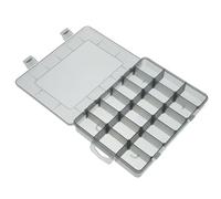 IMIKEYA Plastique Boîte de Rangement à Compartiments pour Petites Pièces | Noir, Poignée de Transport Pratique, Ouverture Facile, pour Vis et Boulons, Garage Véhicule