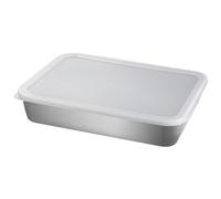 IMIKEYA Plateau de Cuisine Acier Inoxydable Multifonction Couvercle pour Préparation Filtrage Dhuile et Barbecue Organisateur Réfrigérateur et Congélateur