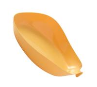 IMIKEYA Plateau de Service Alimentaire Pratique et Robuste Jaune en Pp Assiette de Service Simple pour Fruits et Noix, pour Fête et Réunion à Domicile