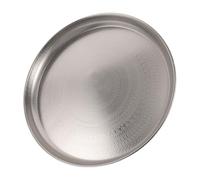 IMIKEYA Plateau Décoratif Vintage en Fer Argenté Rond, Accessoire Élégant pour Organiser Bijoux et Accessoires Café, pour Mariage et Espaces de Réception