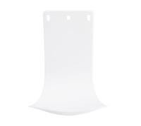 IMIKEYA Plateau d'égouttement universel en plastique pour distributeurs de savon, bac récupérateur d'égouttement ABS étanche avec support en mousse liquide, accessoire de salle de bain blanc pour