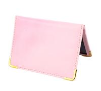 IMIKEYA Pochette de Crédit Rose en Cuir PU Manchon de Protection Compact pour Cartes Bancaires ’Identité Paquet de Banque Pratique pour Voyage et Bureau 1 Pièce