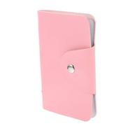 IMIKEYA Pochette pour Plaques de Nail Art Rose Rangement Compact 20 Emplacements Individuels Protection Optimale pour Pochoirs D’Impression et Cartes de Manucure Accessoire Portable