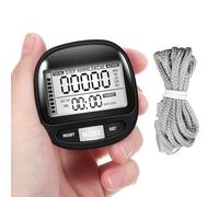 IMIKEYA Podomètre Compteur de Pas Portable, Suivi des Pas, Plastique Noir, Technologie Capteur 3D, Gros Boutons, pour Marche, Randonnée et Escalade en Extérieur