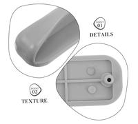 IMIKEYA Poignée de Porte de Congélateur Ergonomique avec Vis et Rondelle Remplacement Facile sans Outils Grip Antidérapant pour Vitrine Réfrigérée de et Restaurant