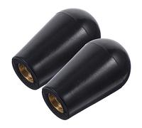 IMIKEYA Poignée de Robinet à Bière en Plastique Noir 2pcs Prise Confortable et Design Élégant pour Tireuse à Bière Domestique