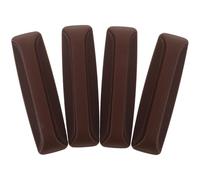 IMIKEYA Poignées Adhésives Robustes en Plastique pour Meubles 2 Paires 10 Cm Marron Foncé, Poignées Auto-adhésives sans Perçage pour Portes Coulissantes, Réfrigérateur et Tiroirs -