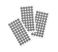 IMIKEYA Points de Référence Facile à Utiliser pour Scanner 3D 3 Feuilles de 50 Marqueurs en Film Réfléchissant Pet Noir Compact pour Ingénierie et Design