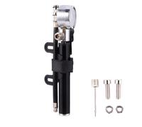 IMIKEYA Pompe à Air pour Vélo Pompe à Pneus de Vélo Haute Pression Portable, Plastique PC et Alliage D'aluminium, Gonflage Rapide, Noir, pour Bicyclette et Bouée de Natation
