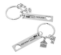 IMIKEYA Porte-clés Maison Légers et Résistants aux Rayures Lot de 2 2026 en Acier Inoxydable pour Pendaison de Crémaillère et Nouvelle Maison