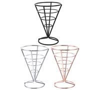 IMIKEYA Porte-cônes en Fer Créatif 3pcs pour Cornet de Glace et Frites, Support Stable pour Pique-niques et Réunion de Famille