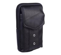 IMIKEYA Porte- Cuir Homme 6,3 Pochette Téléphone Verticale Portefeuille Solide Compartiments Paquet à Main pour Homme Accessoire Pratique pour