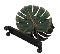 IMIKEYA Porte-serviettes moderne en métal pour table de salle à manger, distributeur de mouchoirs vertical compact avec design élégant inspiré de la nature, organiseur polyvalent pour les repas, le